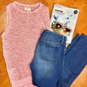 Lou & Grey 🌸 Sweater Tank in pink